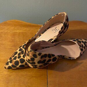 J.Crew Leopard Print Calf Hair Wedge Pointed Toe  Size 7